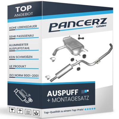 Auspuffanlage für VW Touran 1.6 & 1.6 Bi-Fuel 102PS 07.2003-05.2010