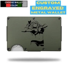 Custom LUCY HEARTFILIA FAIRY TAIL Laser Engraved Wallet - Pick A Wallet Color