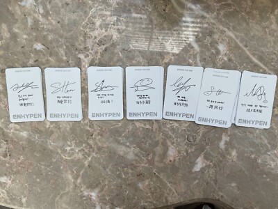 Enhypen Yizhiyu CHINA limited edition photo card pc YZY Fansign