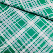 Plaid Snuggle Flannel Fabric Green Plaid by Joann Fabrics 100 Cotton SOFT