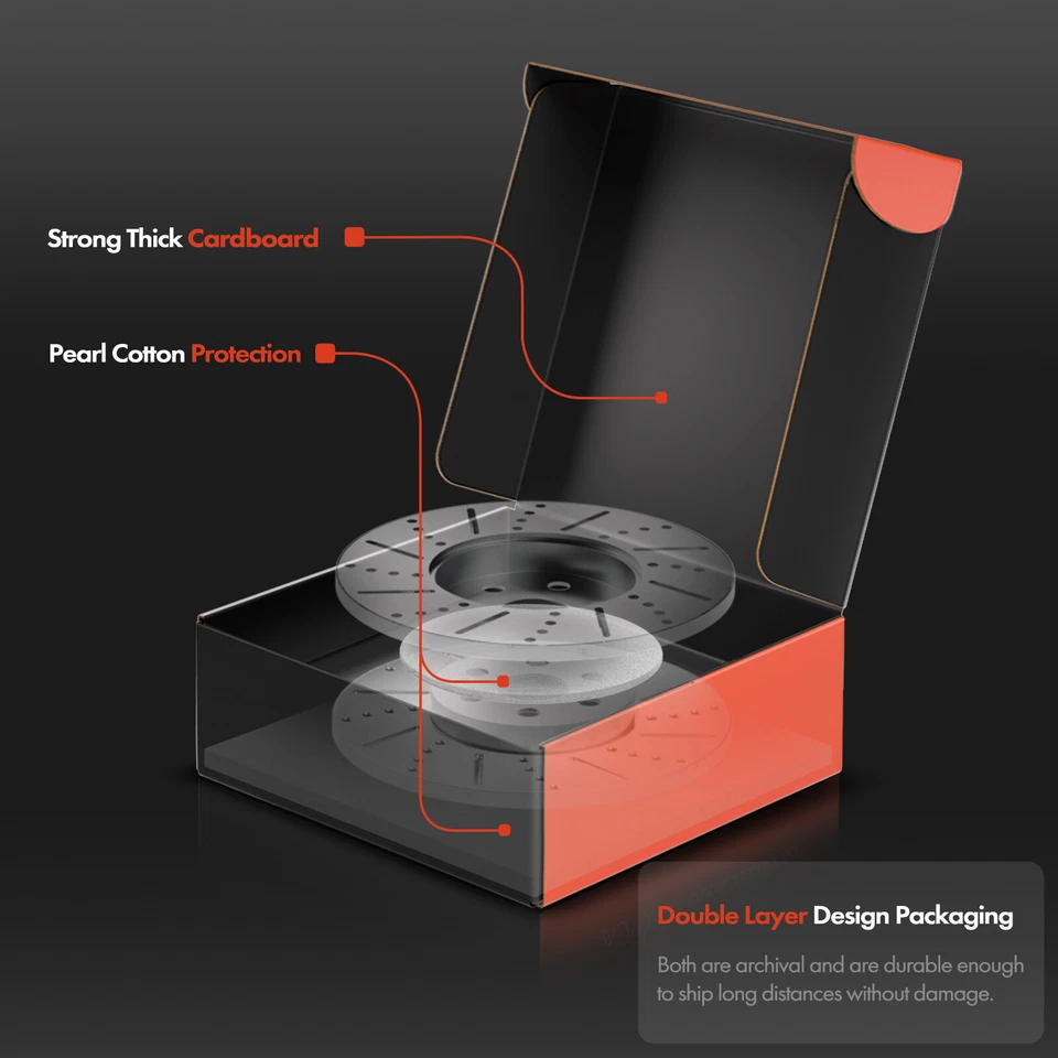 2 件后左右钻制动转子适用于梅赛德斯-奔驰 W166 GLE350d ML250 — 第 4/4 张图片