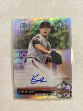 2017 Bowman Chrome CPA-KA KEEGAN AKIN AUTOGRAPH REFRACTOR ROOKIE RC 451/499 