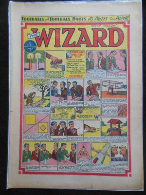 THE WIZARD - April 5th 1952 - Vintage Boy's Comic, Illustrated, Cartoons