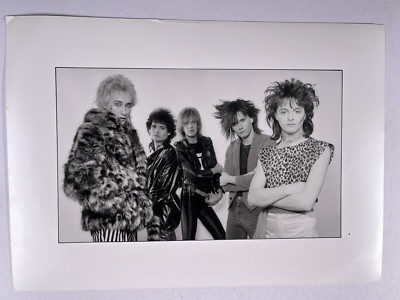 LA Rox Photo Ian Mitchell Band Orig Black And White Press Promo Circa Mid 1980s
