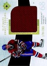 2009-10 Ultimate Collection Debut Threads #UDTYW Yannick Weber Jersey Card /200 