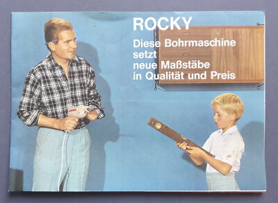 Tolles Vintage ROCKY BOHRMASCHINE - Neue Maßstäbe in Qualität und Preis 1965/70
