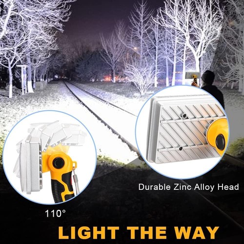 20V Light for Dewalt 20V Max Lithium-ion Battery 40W 4200LM Flashlight with USB - Picture 7 of 12