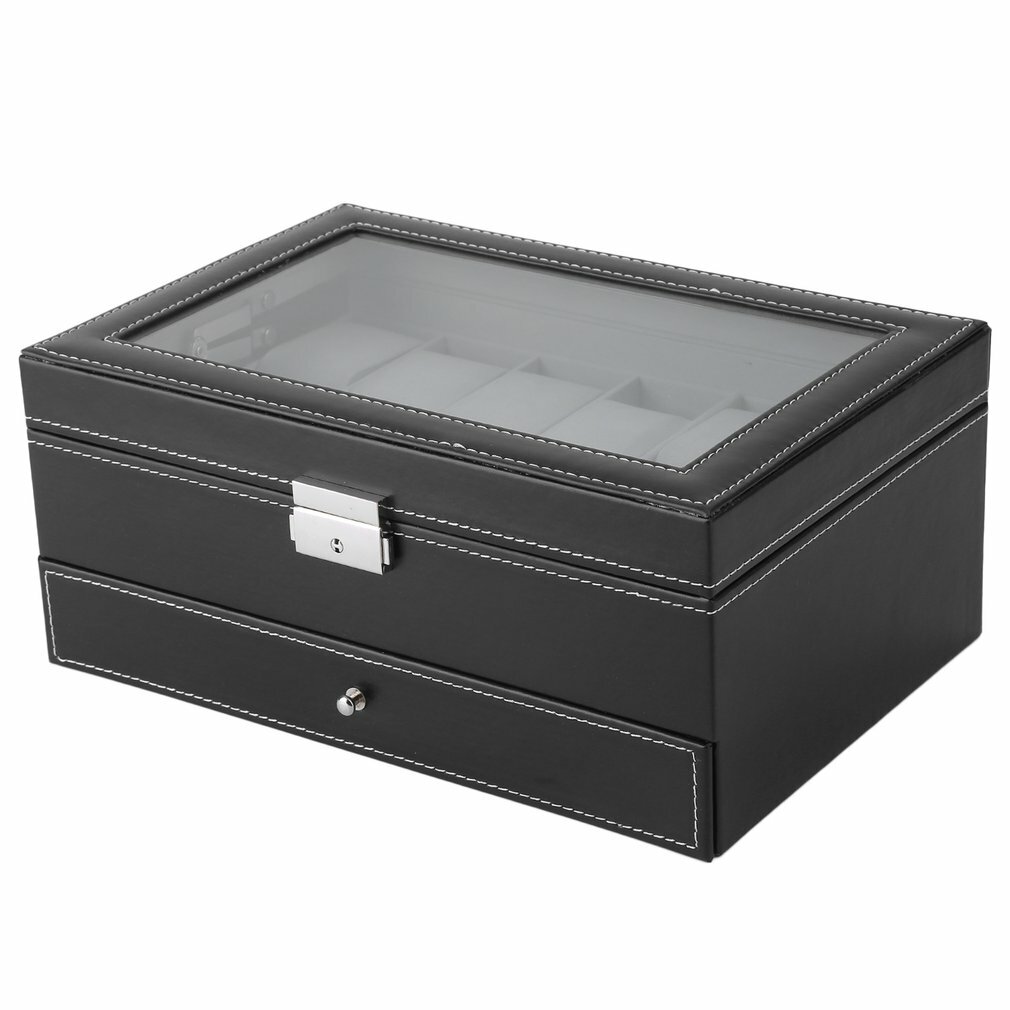 Für 10/12 Uhren Uhrenbox Uhrenkoffer Uhrentruhe Uhrenkasten