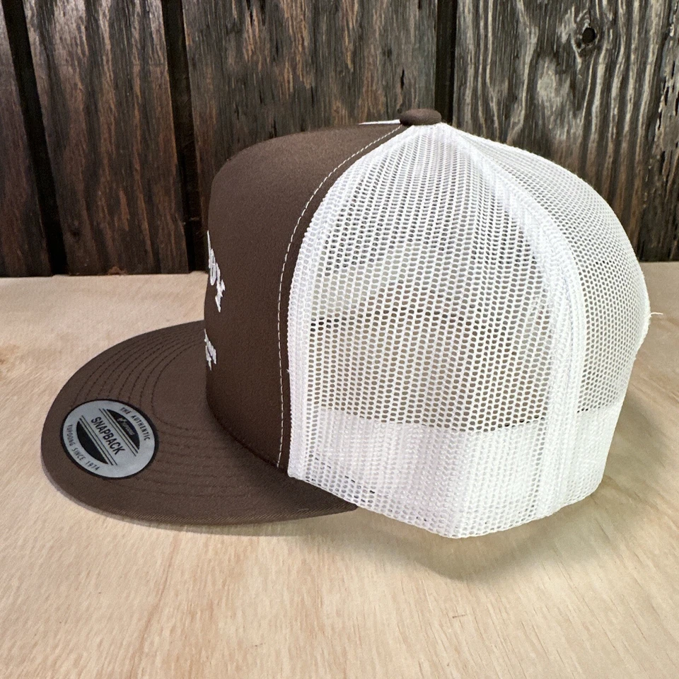 Poor Boy Livestock Auction Hat Trucker Cap Brown White Wister OK Oklahoma New - Image 3 of 4