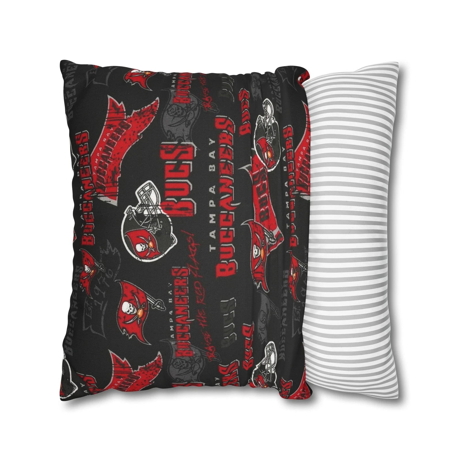 Tampa Bay Buccaneers Spun Polyester Square Pillowcase