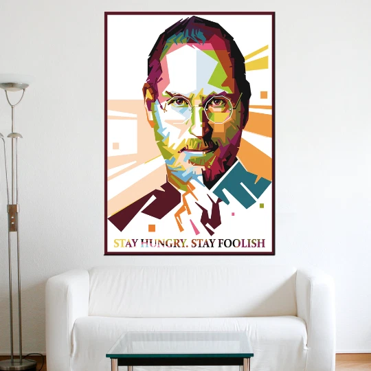 Steve Jobs Canvas Print Poster Wall Art, Pop Art Decor, Motivational Quote - Image 3 of 4