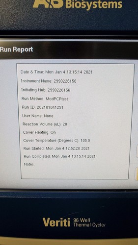 ABI 9902 Veriti PCR Thermal Cycler 96-well Thermocycler, 0.2ml, verified, 90 day - Picture 6 of 13