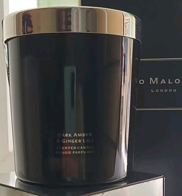 JO MALONE DARK AMBER GINGER LILY CANDLE WITH LID 200G BOXED