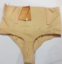 Werena Shapewear Women's Tummy Control Thong Panty Slimming Body Shaper Nude
