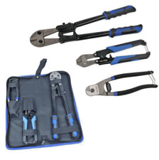 US PRO 3pc Wire And Bolt Cutter Set In Pouch Cable Chain Rope Cutting Cropper