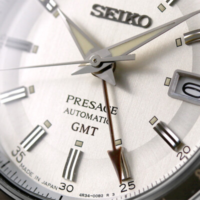SEIKO PRESAGE SARY231 GMT Automatic Vintage Style 60's Watch 40.8