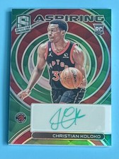 2022-23 Panini Spectra Aspiring Autographs #AA-CKK Christian Koloko Green /50