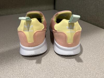 peach♡ Adidas Kids ZX 360 Sneakers Peach/Yellow Size 2- pre-owned | eBay