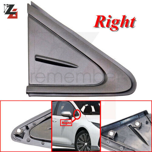 Front Right Side Mirror Trim Triangle Cover For 2019 2020 2021 Toyota Corolla