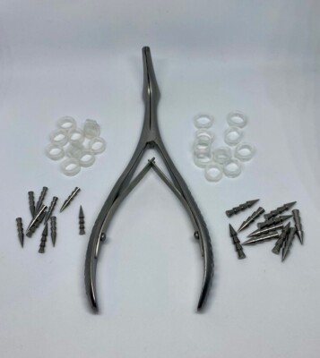 TKO Tungsten Wacky / Neko Rig Kit w/ Install Pliers, 20 Weights, 20 Wacky Rings 