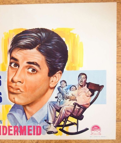 ROCK-A-BYE BABY Jerry Lewis original belgian movie poster '58 - 第 3/4 張圖片