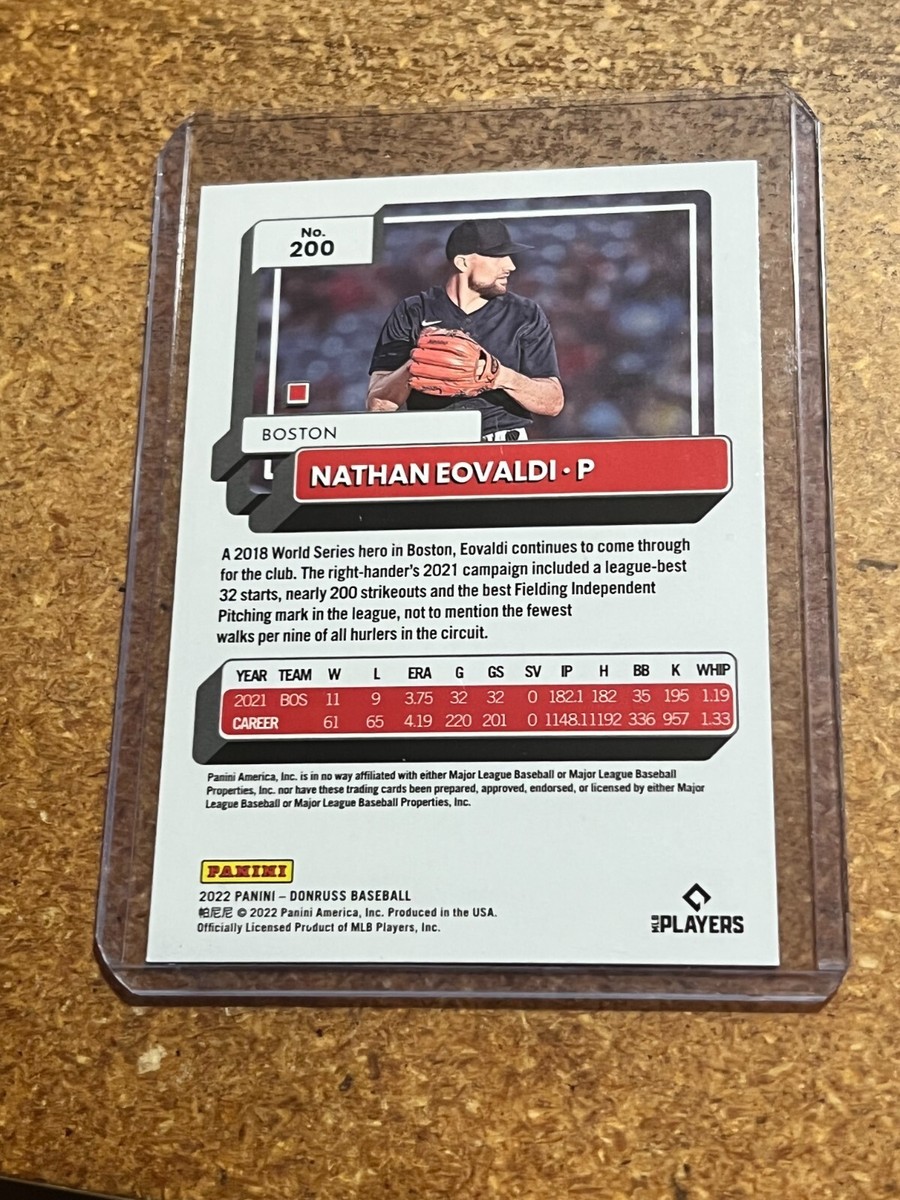 2022 Donruss Baseball 200 Nathan Eovaldi UK