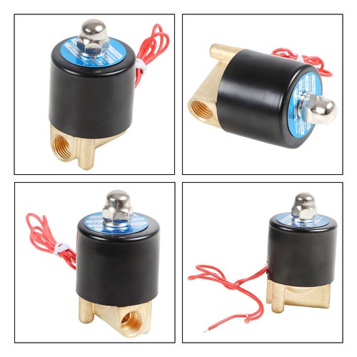 AC 220V DC 12V-24V Normal Closed Electric Solenoid Valve Water Air Brass N/C AU - Picture 3 of 7
