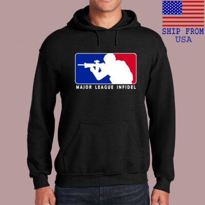 Sweat à Capuche MLI Major League Infidel Homme - Noir - Tailles S à 3XL - Neuf Avec étiquettes