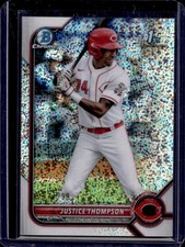 Justice Thompson 2022 Bowman Chrome #BCP-59 Mini Diamond Refractor /299