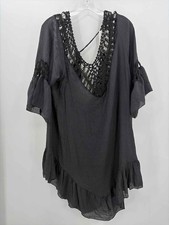 Pre-Owned Ekouaer Black Size XL Knee Length Long Sleeve Dress