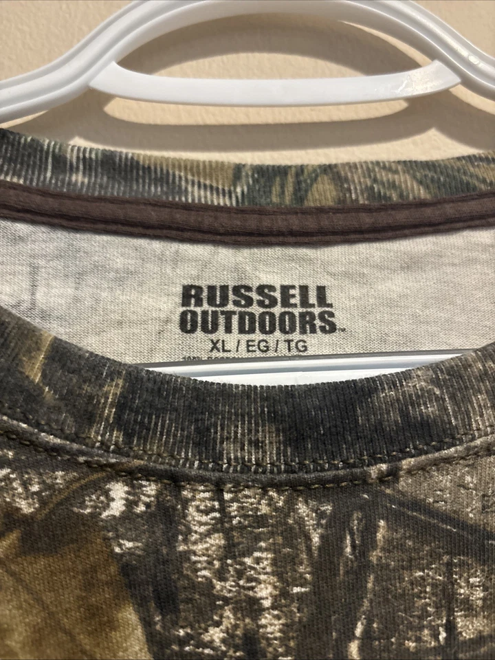 Russell Outdoors Realtree Camo Long Sleeve Hunting Base-layer Shirt Size XL - Image 3 of 4