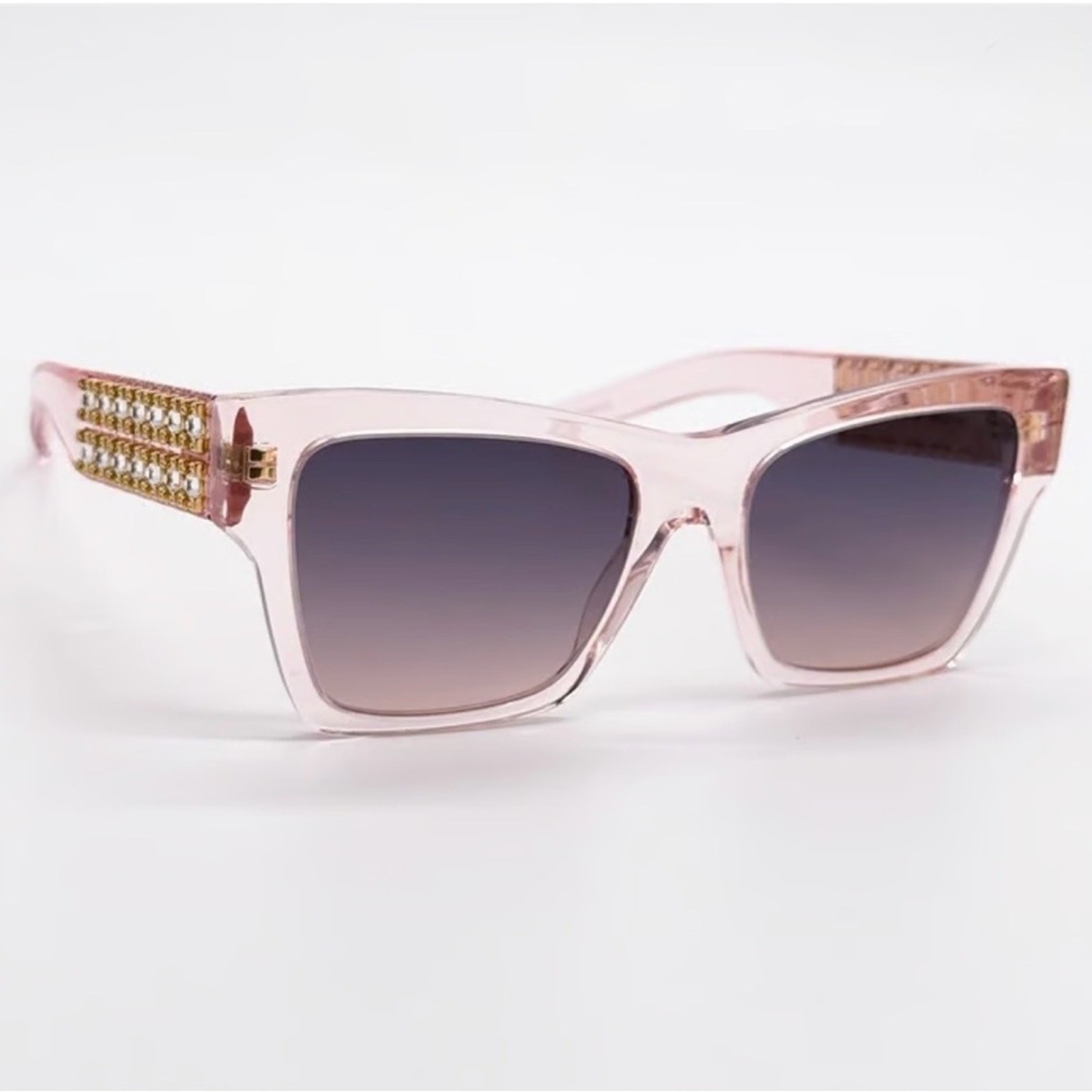 New Givenchy Transparent Pink Sunglasses with CryAuthentic 40076I 72B, Authentic thumbnail 6