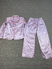 Girl s Juicy Couture 6 / 6x Pink 2 Piece Pajamas Pjs Sleepwear Long Sleeve
