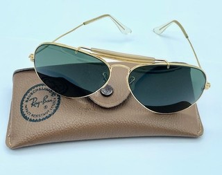Vintage Bausch & Lomb Ray Ban Aviator Sunglasses 1/10 12K GF G 15 USA Case