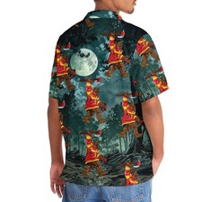 Bigfoot Firefighter Keep The Night Safe Hawaiian Shirt, Short Sleeve Unisex