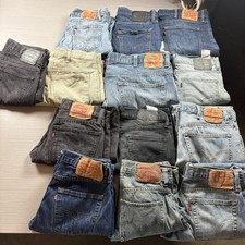 Lote de 13 pares de jeans de mezclilla LEVIS 501 511 560 514 559 vintage modernos al por mayor
