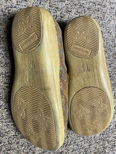 Alegria Keli Ric Rack hellbraune mehrfarbige Lederschuhe Größe 7,5 / 38 KEL678 Komfort - Bild 10 von 12