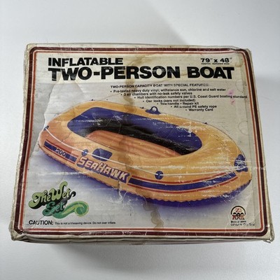 Vintage INTEX The Wet Set  Two-Person Boat 79'' X 48'' Seahawk 200 Boat Only NOS