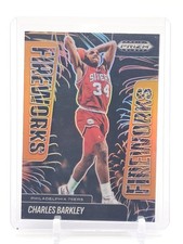 CHARLES BARKLEY 2024-25 PANINI PRIZM BLACK FIREWORKS ORANGE #25 76ERS /49 Q4244