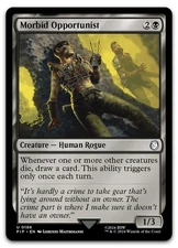 Morbid Opportunist #186 (NM) Fallout PIP Magic MTG