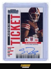 2025 Select Football SHEDEUR SANDERS RC Rookie Ticket Auto BROWNS S1007