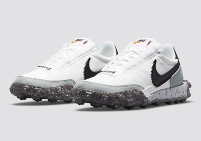 Nike Waffle Racer Crater Classic Wmn White Running Sneakers Shoes CT1983 Sz 7