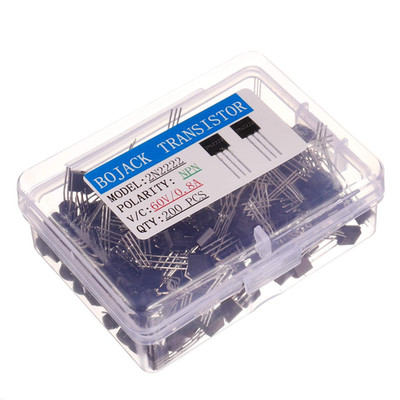 2N2222 NPN 60V 0.8A 0.5W 250MHZ Power General Purpose Transistors (Pack of 200)