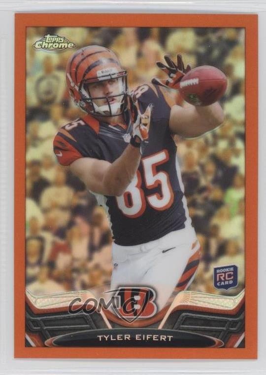 2013 Topps Chrome Retail Orange Refractor Tyler Eifert #30 Rookie RC 2u6
