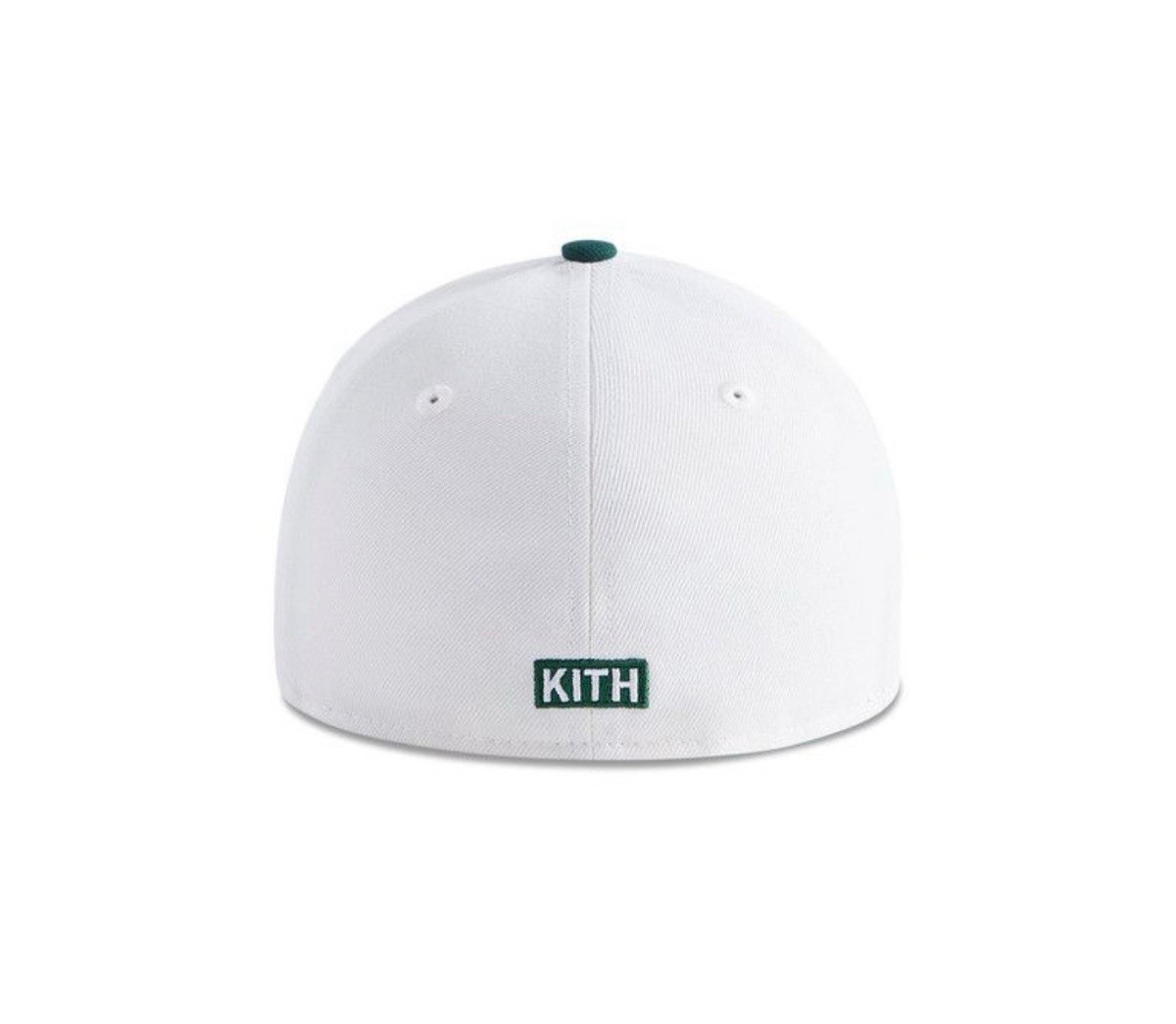 Kith New York to World Apple Logo 59FIFTY Low Profile Fitted White