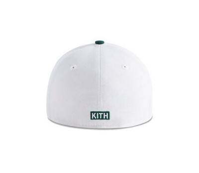 Kith New York to World Apple Logo 59FIFTY Low Profile Fitted White