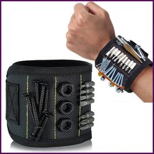 Magnetic Wristband for Holding Screws,Nails  Drilling Bits,Wrist Tool Holder