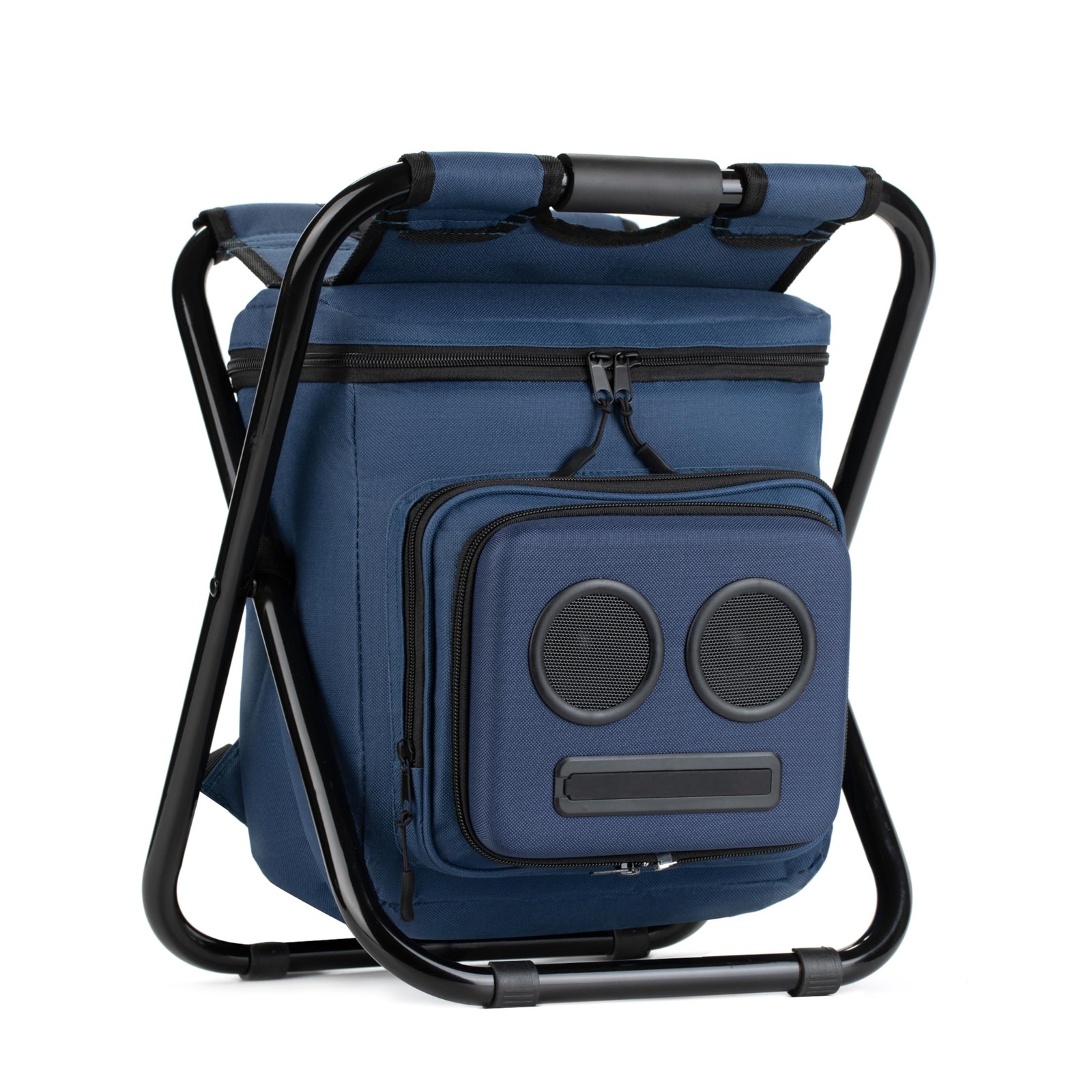 Portable Backpack Cooler Chair with 20W Bluetooth Speakers for Outdoor Parties