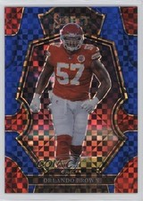 2022 Panini Select Premier Level Blue Prizm 129/149 Orlando Brown #151 v9t