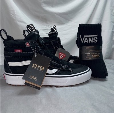 VANS Sk8-Hi MTE-2 BOA Quick Release Primaloft Men's Sz 7/Women s 8.5 NWT & Socks